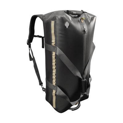 TPU Outdoor waterdichte droge plunjezak 120L zwarte kleur voor kamperen