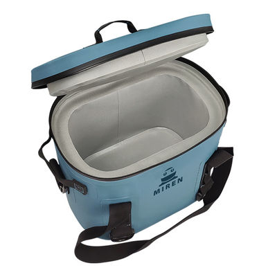 Blauwe kleur 12 kan koeltas, zachte geïsoleerde lunchtas waterdicht voor picknick