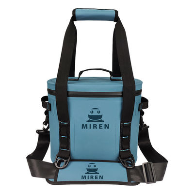Blauwe kleur 12 kan koeltas, zachte geïsoleerde lunchtas waterdicht voor picknick