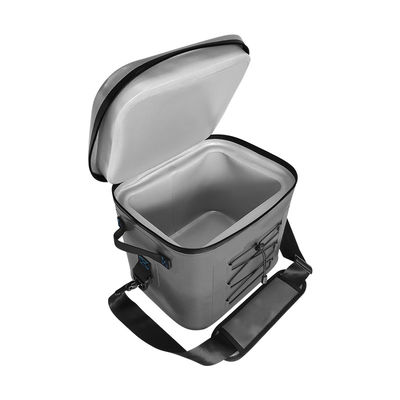 Square 24 Can Cooler Bag Donkergrijze kleur voor buitenactiviteiten OEM ODM