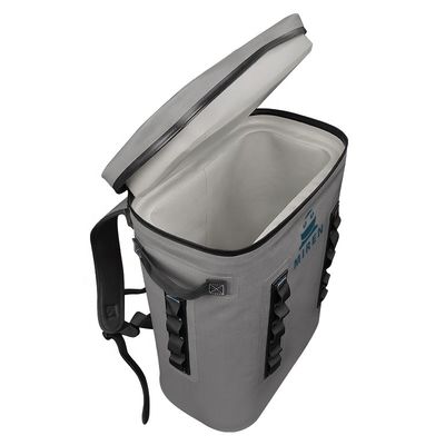 Aangepaste waterdichte geïsoleerde Nylon 840d Soft Sided Tpu ijs rugzak koeler.