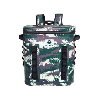 Multifunctionele zachte picknickkoeltas, Camo geïsoleerde rugzakkoeler om te vissen