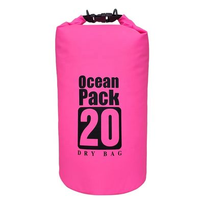 Opvouwbare lichtgewicht PVC waterdichte droge tas 20L capaciteit voor buitenactiviteiten