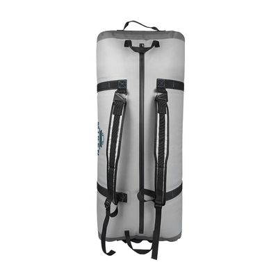 Lichtgrijze waterdichte plunjezak van 120 liter voor kamperen in de buitenlucht