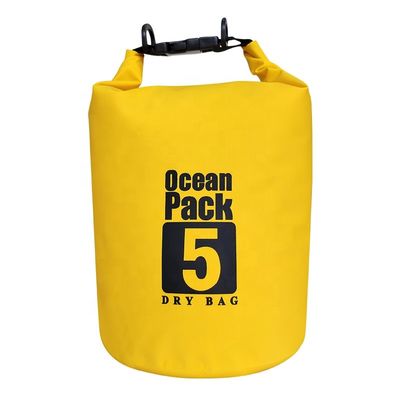Lichtgewicht duurzame PVC waterdichte tas, 10L Dry Bag rugzak blauwe kleur
