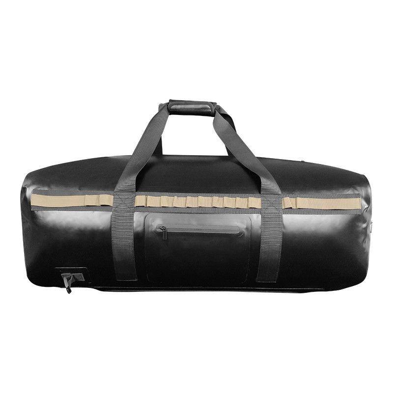 TPU Outdoor waterdichte droge plunjezak 120L zwarte kleur voor kamperen