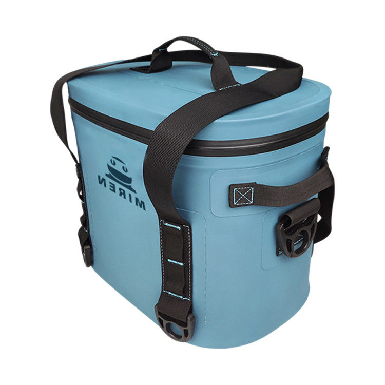 Blauwe kleur 12 kan koeltas, zachte geïsoleerde lunchtas waterdicht voor picknick