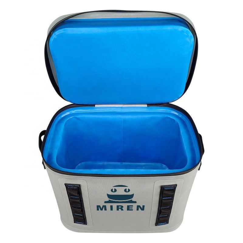 Lichtgewicht draagbare 20L koeltas lichtgrijze kleur voor barbecue camping